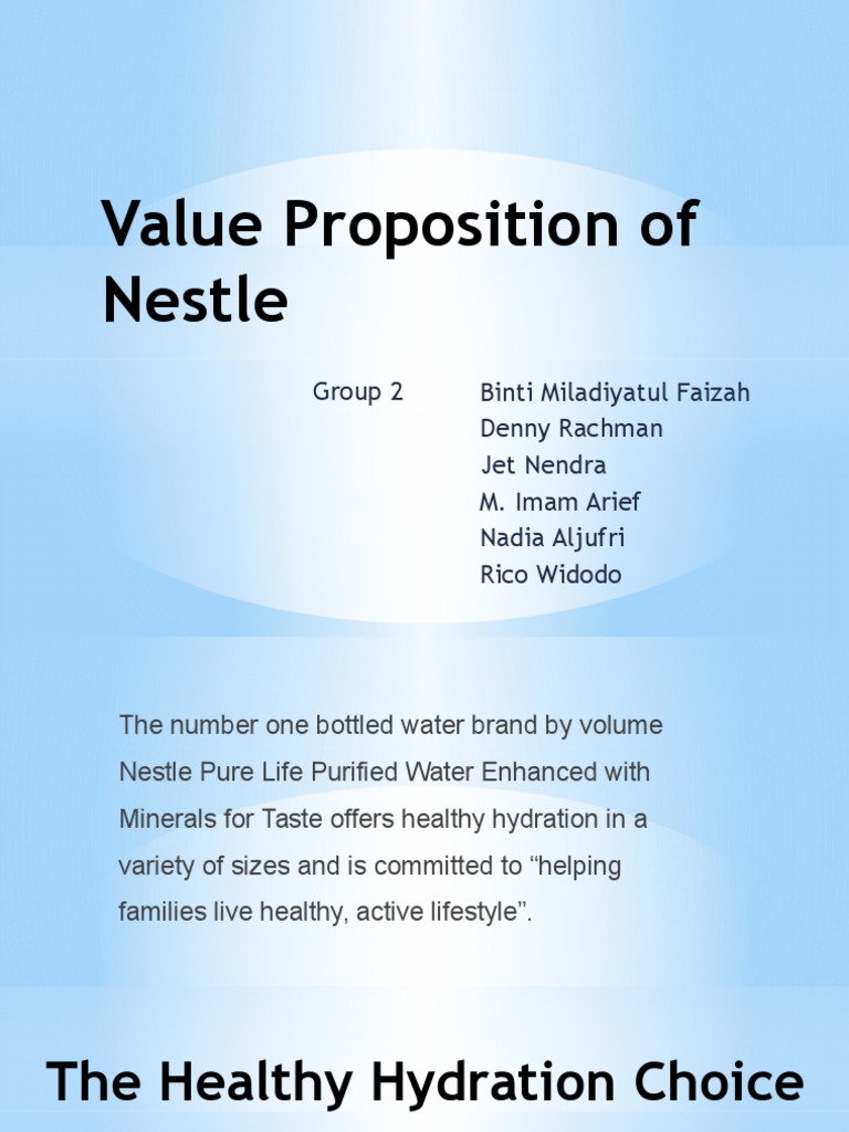 how to write a value proposition example of value proposition